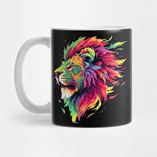 colorful lion Mug